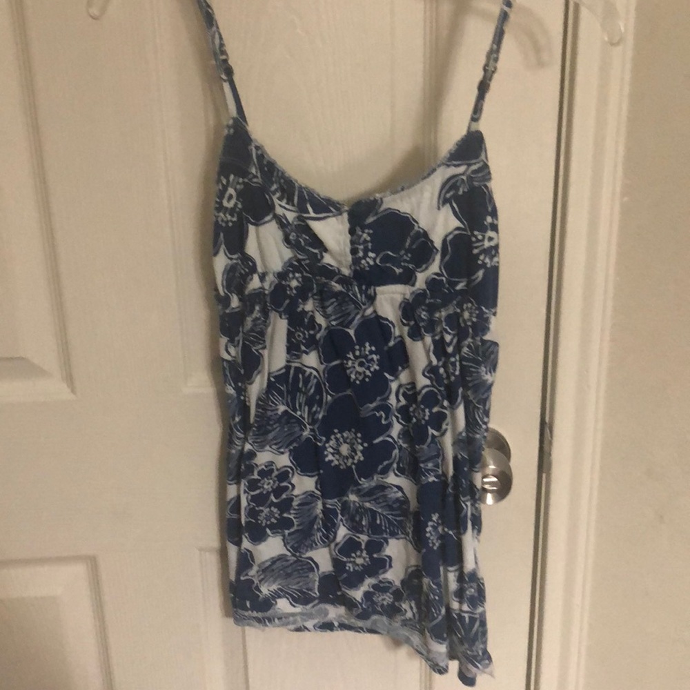 Blue and white tank top Aeropostale